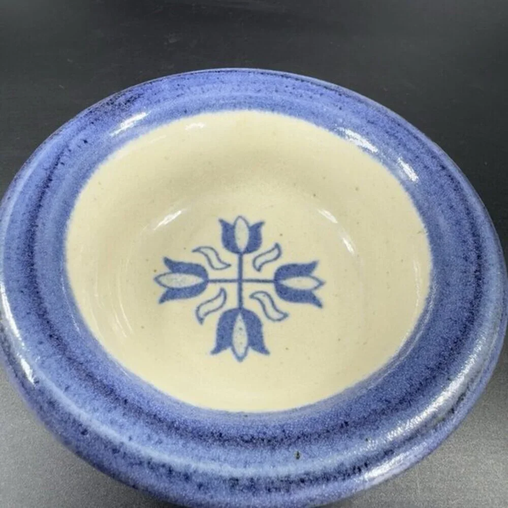 1996 Brinker Pots Pottery Snack Bowl Dish Stoneware Heavy Single Bowl Dish VTG‎
